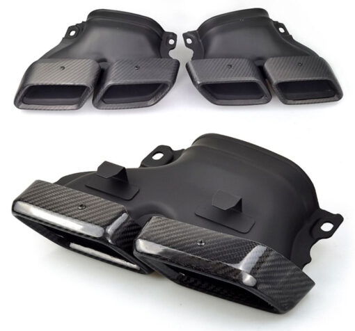 Carbon exhaust tips compatible with Mercedes C63 AMG W205