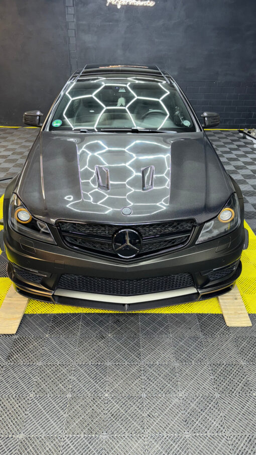 Carbon front lip suitable for Mercedes C & C63 AMG W204 - Image 2