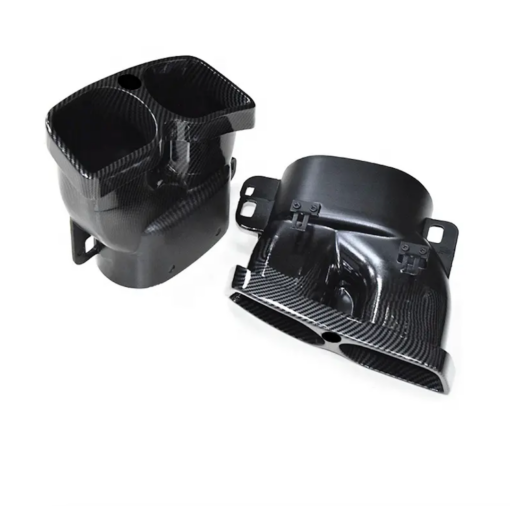Carbon Exhaust Tips B Style for Mercedes C Class W205 - Image 3