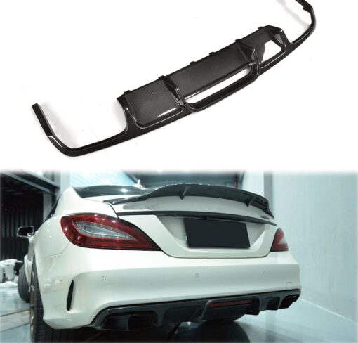 Carbon rear diffuser compatible with Mercedes CLS W218 - Image 4