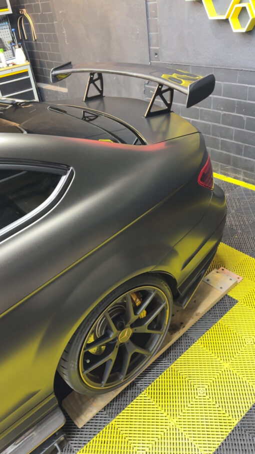 Carbon rear spoiler compatible with Mercedes C & C63 Coupe W204 BS Style - Image 5