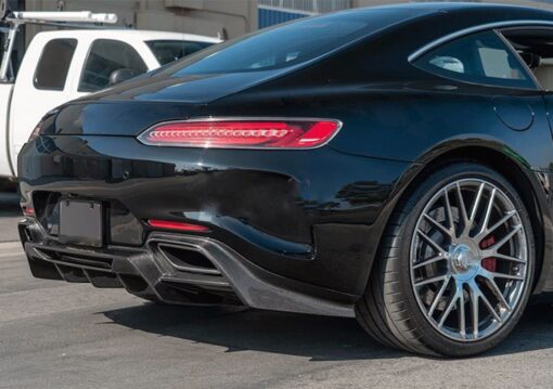 Carbon rear diffuser compatible with Mercedes AMG GT & GTS - Image 3