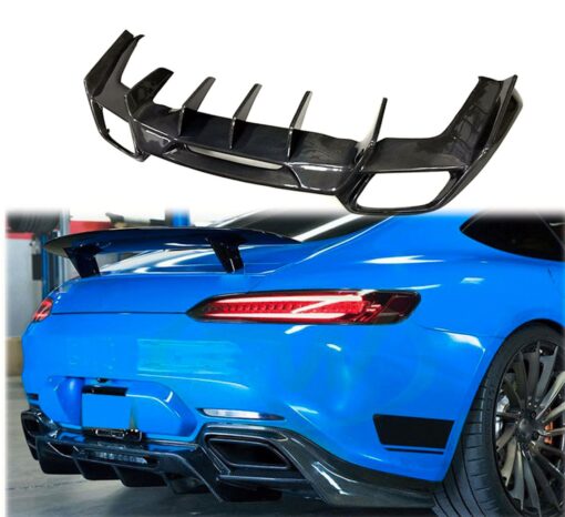 Carbon rear diffuser compatible with Mercedes AMG GT & GTS