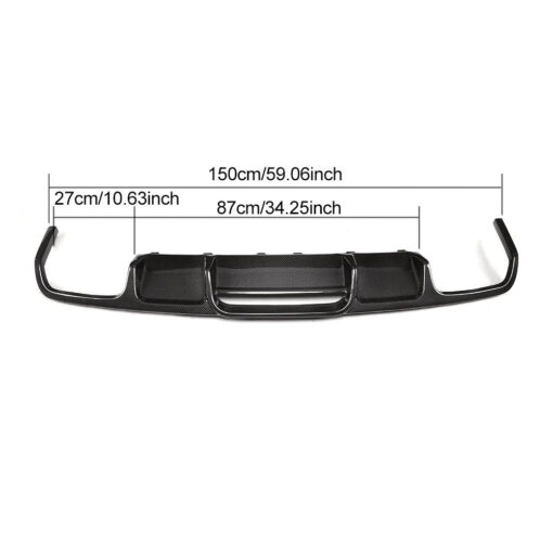 Carbon rear diffuser compatible with Mercedes CLS W218 - Image 2