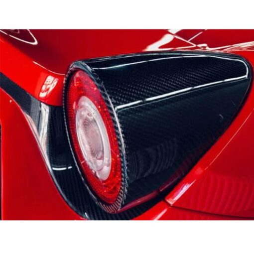 CD Carbon rear light cover compatible with Ferrari 458