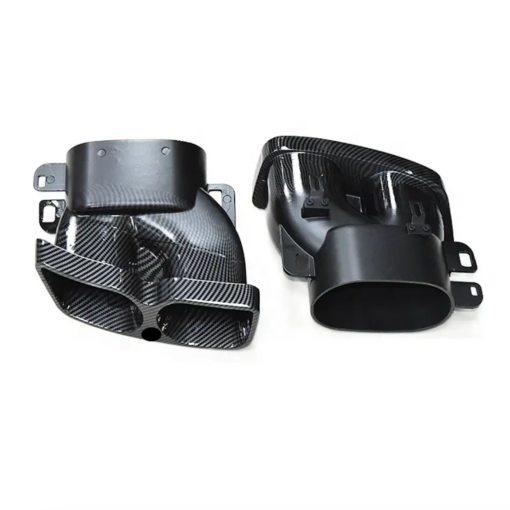 Carbon Exhaust Tips B Style for Mercedes C Class W205 - Image 2