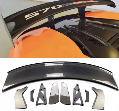 Carbon rear spoiler compatible with Mclaren 570S GT4 Style - Image 2