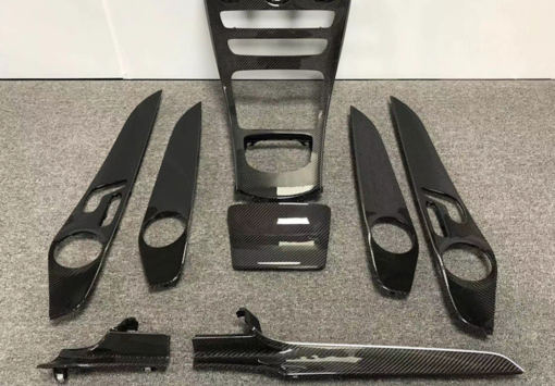 Carbon interior trim strips for Mercedes C Class W205