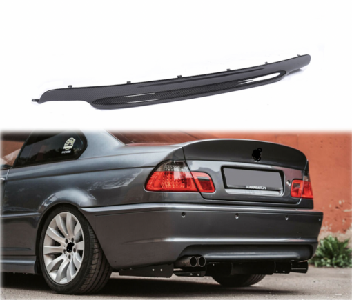 carbon rear diffuser compatible with BMW 3 Series E46 - Image 2