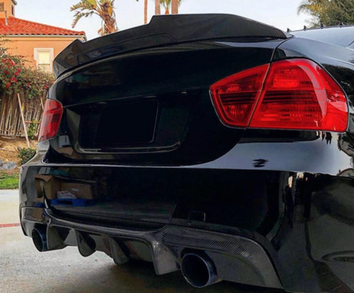 carbon spoiler lip compatible with BMW 3 Series E90 E92 E93 - Image 2