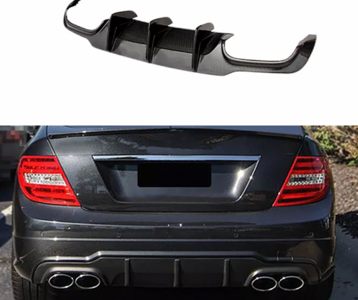 CD Carbon rear diffuser compatible with Mercedes Benz C63 AMG W204 - Image 4