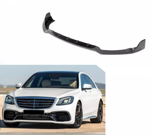 Carbon front lip compatible with Mercedes S Class W222 - Image 2