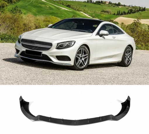 Carbon front lip compatible with Mercedes S Class Coupe C217 pre-facelift - Image 3