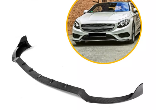 Carbon front lip compatible with Mercedes S Class Coupe C217 pre-facelift - Image 4