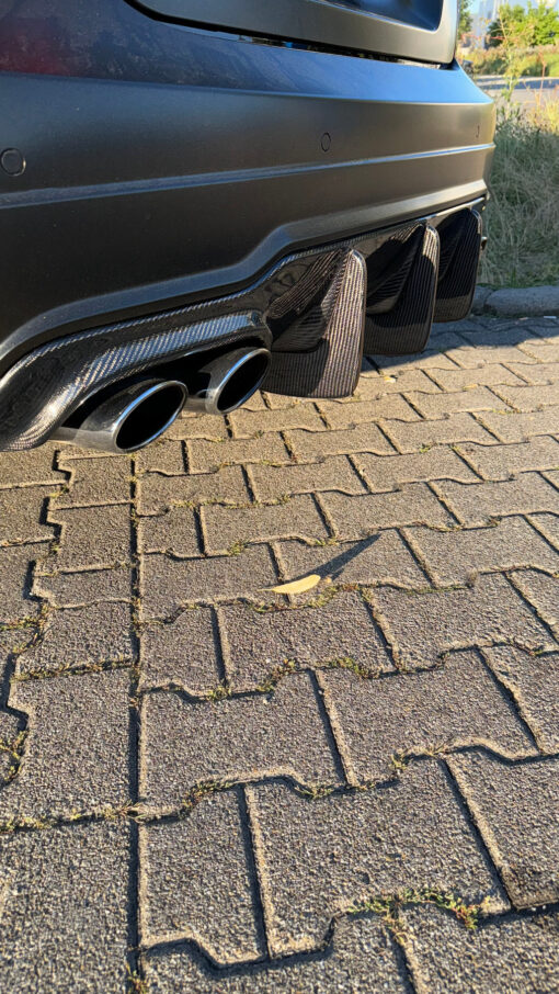 CD Carbon rear diffuser compatible with Mercedes Benz C63 AMG W204 - Image 3