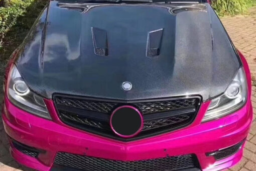 Carbon bonnet suitable for Mercedes C63 AMG W204 - Image 3