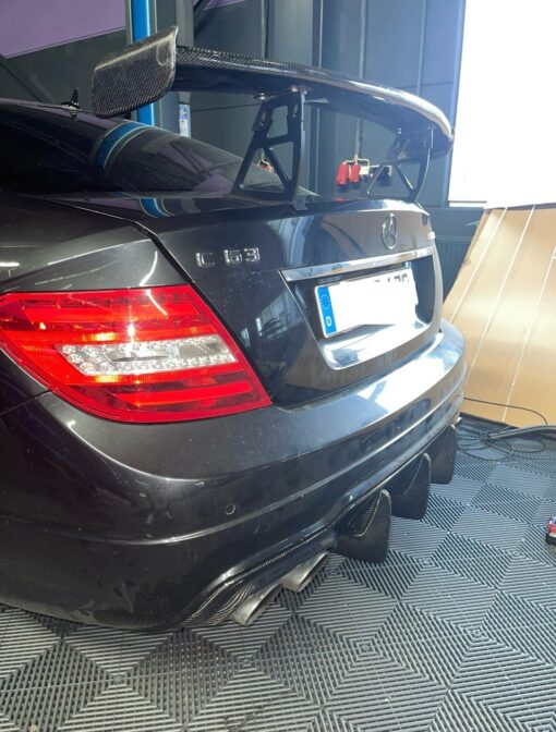 Carbon rear spoiler compatible with Mercedes C & C63 Coupe W204 BS Style - Image 2