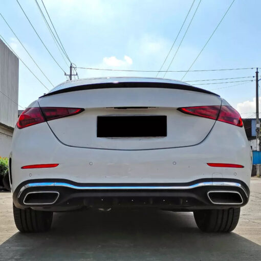 Carbon spoiler lip compatible with Mercedes Benz C Class W206 - Image 4