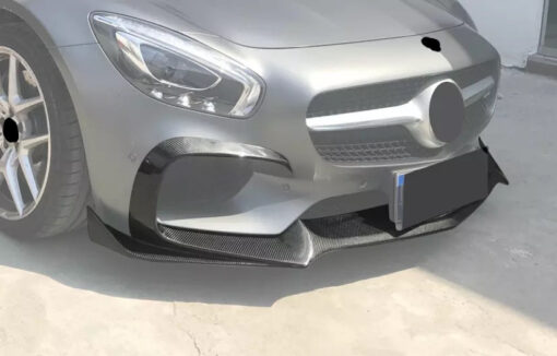 Carbon front lip compatible with Mercedes AMG GT pre-facelift - Image 3