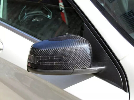 Carbon mirror caps compatible with Mercedes Benz E Class W212 - Image 2