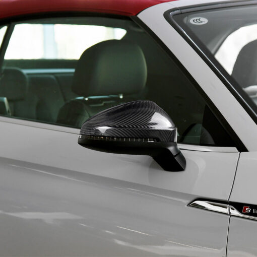 Carbon mirror caps for Audi A4/S4/RS4 A5/S5/RS5 B9 with lane change assist - Image 4