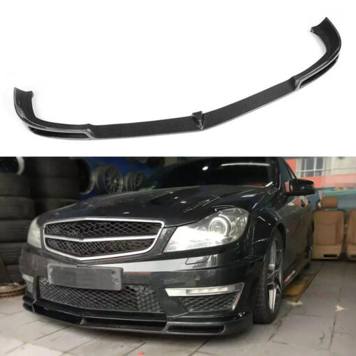 Carbon front lip suitable for Mercedes C & C63 AMG W204 - Image 6