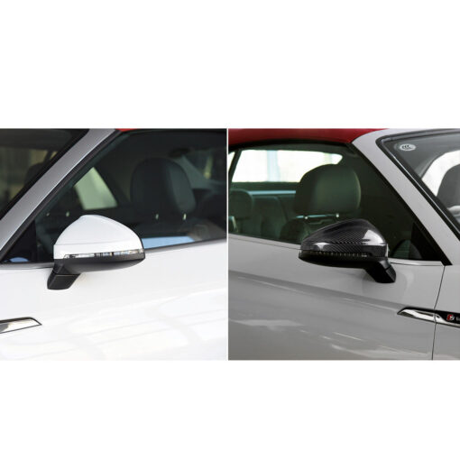 Carbon mirror caps for Audi A4/S4/RS4 A5/S5/RS5 B9 with lane change assist - Image 3