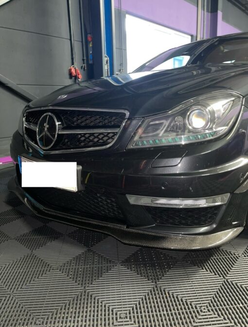 Carbon front lip BS Style suitable for Mercedes C & C63 AMG W204 - Image 3
