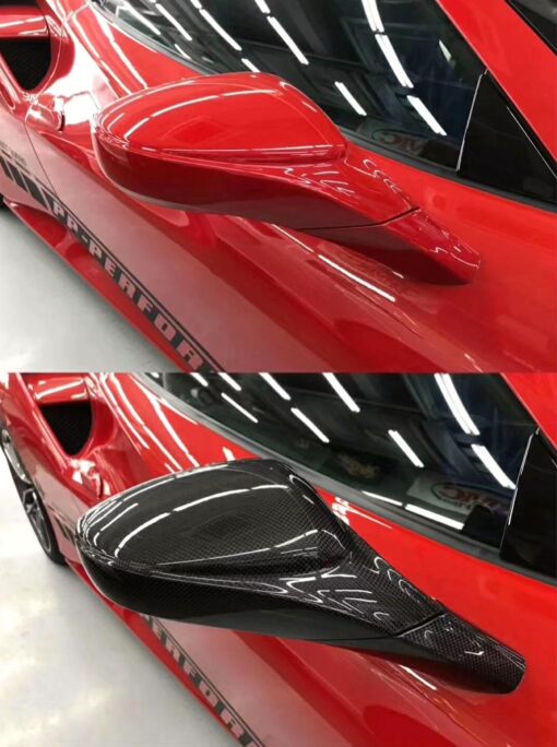 CD Carbon mirror caps compatible with Ferrari 488 - Image 4