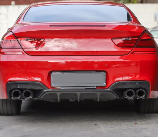Carbon Rear Diffuser compatible with BMW 6 Series & M6 F06 F12 F13 - Image 5