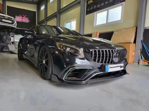 Carbon front lip for Mercedes S63 Coupe C217 Facelift - Image 4