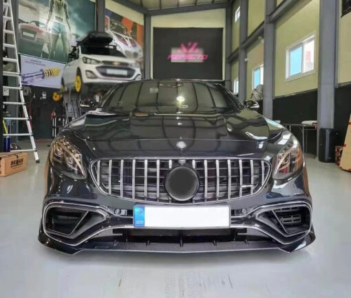 Carbon front lip for Mercedes S63 Coupe C217 Facelift - Image 2