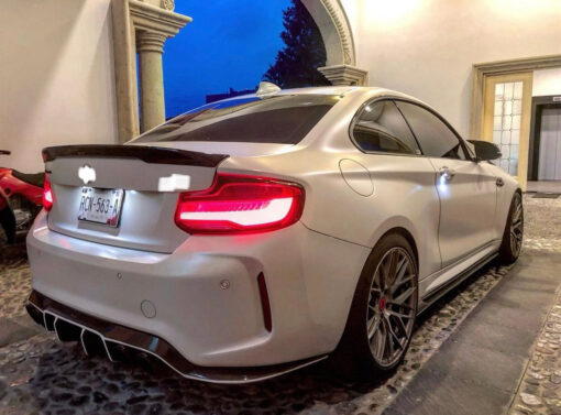 carbon rear diffuser compatible with BMW M2 F87 - Image 4