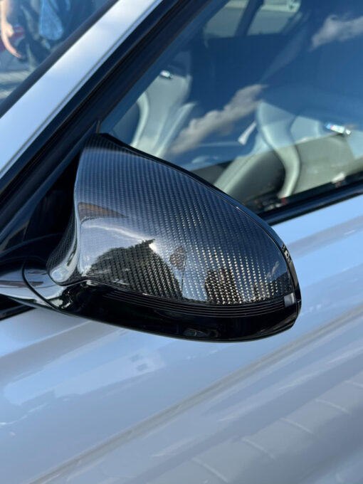 Carbon Mirror Caps for BMW M2C F87 M3 F80 & M4 F82 F83 - Image 2