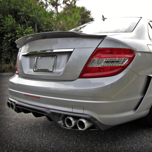Carbon spoiler lip compatible with Mercedes Benz C Class W204 - Image 3