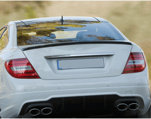 Carbon spoiler lip compatible with Mercedes Benz C Class W204 - Image 2