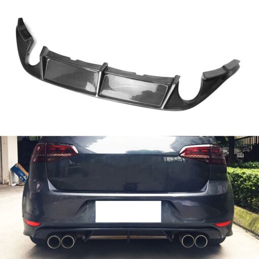Carbon rear diffuser compatible with VW Golf 7 GTI & R