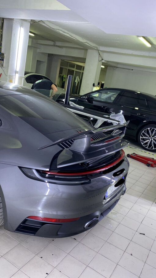 Carbon rear spoiler compatible with Porsche 911 992 - Image 4