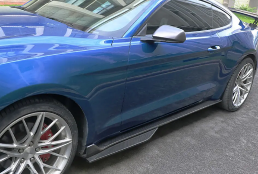 Carbon Side Skirts compatible with Ford Mustang 2015-2022 - Image 3